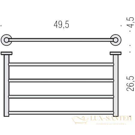 полка для полотенец colombo design plus w4987.nm, черный матовый