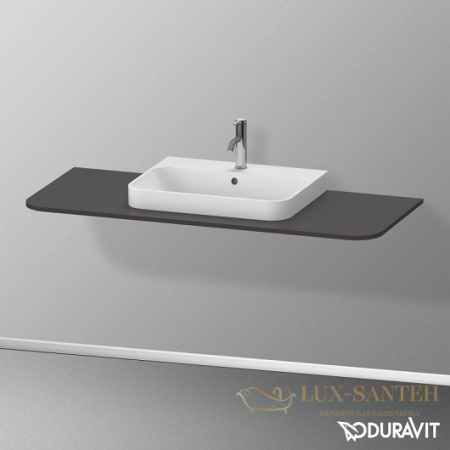 столешница для тумбы duravit happy d.2 plus hp031km8080 1300×550 мм, графит