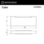 полотенцедержатель whitecross cubo cu2458gl, золото