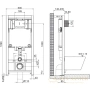 комплект подвесной унитаз belbagno prospero bb507b + bb1055sc + система инсталляции belbagno bb002-80 + bb005-pr-chrome, белый