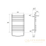полотенцесушитель 500x600 водяной point альфа pn05156sp п7 с полкой, хром
