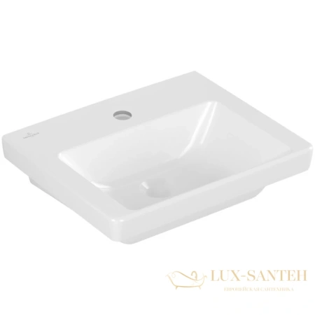 раковина villeroy & boch subway 3.0 43704601 45х37см, альпийский белый