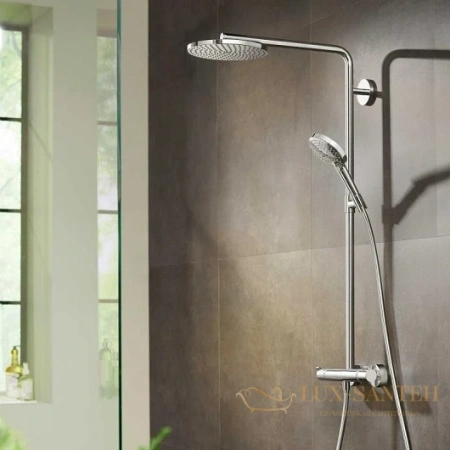 душевая система hansgrohe raindance select s showerpipe 240 1jet 27633000 хром