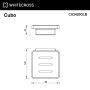 мыльница подвесная whitecross cubo cu2420glb, брашированное золото