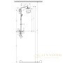 душевая система hansgrohe croma 220 showerpipe reno 27224000 поворотный держатель 400 мм, ½’