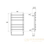 полотенцесушитель 500x600 электрический point нептун pn09156e п6 левый/правый, хром