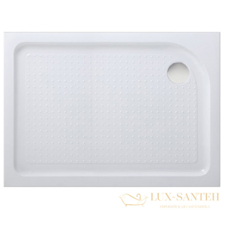 акриловый поддон для душа belbagno tray tray-bb-ah-100/80-15-w-r r 100x80x15 r с антискользящим покрытием, белый