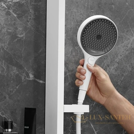 душевая система hansgrohe rainfinity showerpipe 360 26842700 скрытого монтажа, белый матовый