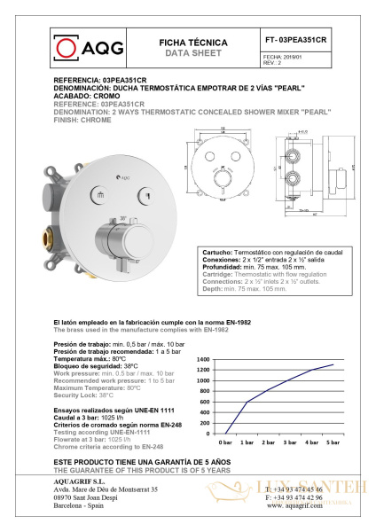 душевой комплект aqg 19peaer21102 на 2 потребителя, хром