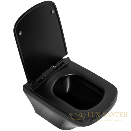 комплект унитаза с инсталляцией belbagno sela bb3201chr-mb/bb3201sc-mb/bb002-80/bb007-pr-nero.m с сиденьем микролифт и клавишей смыва, черный матовый