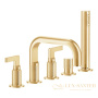 смеситель gessi inciso 58040.246 на борт ванны, gold pvd