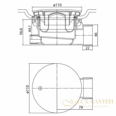 акриловый поддон cezares tray a tray-a-rh-120/80-550-15-w-l для душа 120x80 l, белый