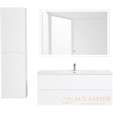 тумба belbagno etna etna-1200-2c-so-bl-p 119,6 см, bianco lucido