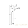 душевой гарнитур hansgrohe 27763000 vario/unica crometta 85 хром