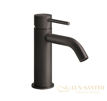 смеситель для раковины gessi 316 flessa 54002.707, black metal brushed pvd