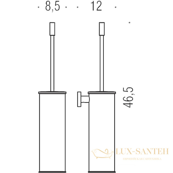 ерш colombo design plus w4962.bm, белый матовый