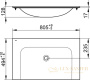 раковина keuco plan, 32960318000, белый, 805х17х494 мм