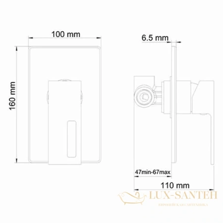 гигиенический комплект wasserkraft alme a15157, хром