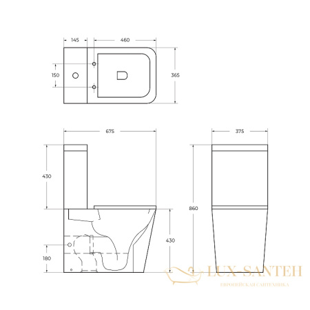 унитаз компакт belbagno ardente r bb02093cpr/bb2112sc без бачка с сиденьем микролифт, белый