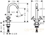 смеситель для кухни hansgrohe logis classic 71285000