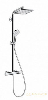 душевая система hansgrohe crometta e 240 1jet showerpipe ecosmart 27281000