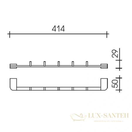 крючок schein allom 221*5b, хром