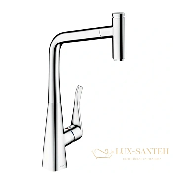 смеситель для кухни hansgrohe metris select хром 14884000