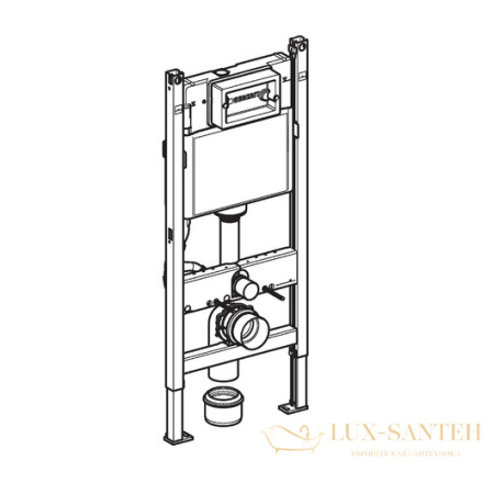 инсталляция для подвесного унитаза geberit duofix up100 111.153.00.1