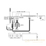 смеситель на борт ванны fantini milano, 31 93 3065, 4 отверстия, с ручным душем, излив 115 мм, матовая натуральная сталь