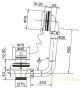 слив-перелив belbagno bb-ovf-02-oro для ванны, золотой