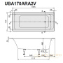 акриловая ванна villeroy & boch omnia architectura uba170ara2v-01 прямоугольная 170 х 75 см, белый