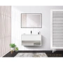 тумба belbagno kraft kraft-1000-1c-so-bo 100 см, bianco opaco