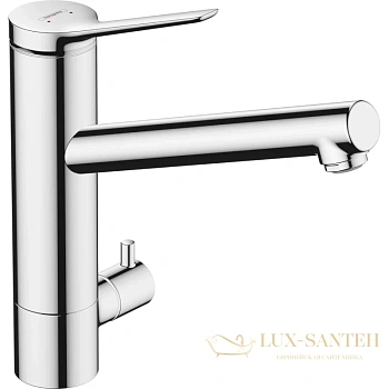 кухонный смеситель hansgrohe zesis m33 1jet с запорным вентилем