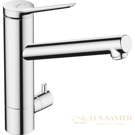 кухонный смеситель hansgrohe zesis m33 1jet с запорным вентилем