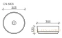 раковина ceramica nova element cn6005 35,5x35,5 см, белый
