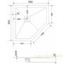 душевой поддон rgw stt 16155099-02 из искусственного камня stt-0099g 90х90, графит