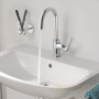 смеситель grohe bauflow 23753000 для раковины, хром