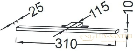 светодиодный светильник jacob delafon struktura eb1224-nf