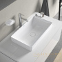 раковина встраиваемая сверху duravit durasquare 2355600000 600х345 мм, белый