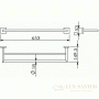 полотенцедержатель langberger ledro 11802a 65,3 см, хром