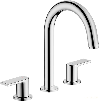 смеситель для раковины hansgrohe vernis shape 71563000 на 3 отв