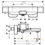 термостат для ванны hansgrohe ecostat e 15774000, хром