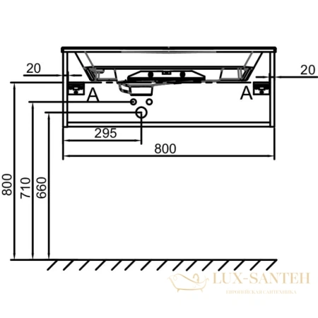 тумба jacob delafon odeon rive gauche eb2515-r7-n18 80 см, белый