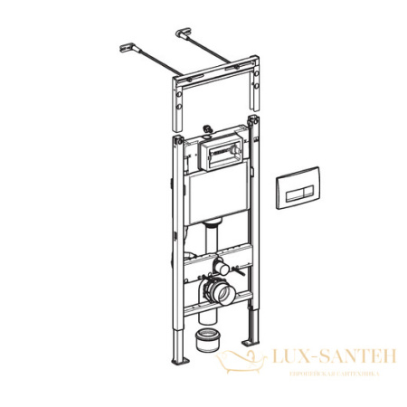 инсталляция для подвесного унитаза geberit duofix up100 458.125.11.1 комплект 3 в 1