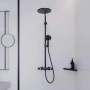 душевая система hansgrohe raindance select s showerpipe 240 1jet p 27633670 с термостатом, черный матовый