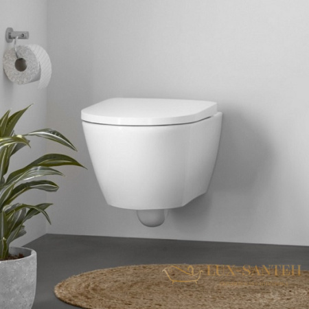 чаша подвесного безободкового унитаза duravit d-neo 2577090000 rimless, белый