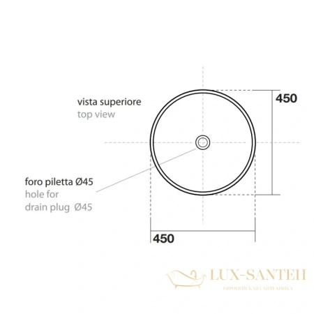 раковина kerasan artwork barrel 474383 45х45 см, ржавчина