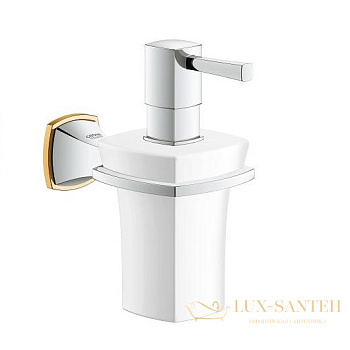 дозатор grohe grandera 40627ig0, хром/золото