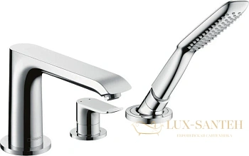 смеситель для ванны hansgrohe metris 31190000, хром