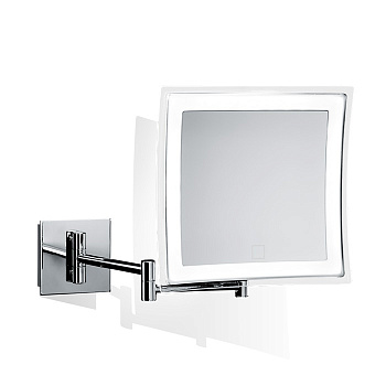 зеркало косметическое decor walther bs 84 touch 0121600 с подсветкой, хром